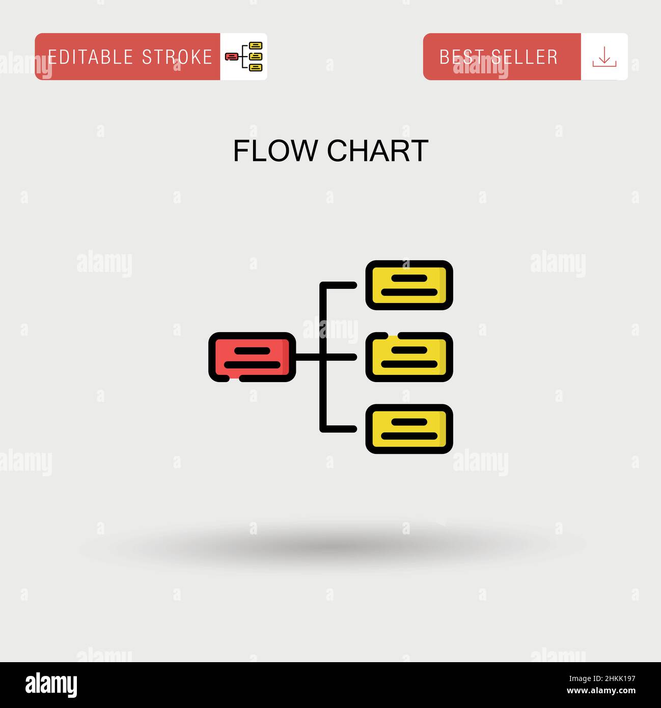 Flow chart Simple vector icon Stock Vector Image & Art - Alamy