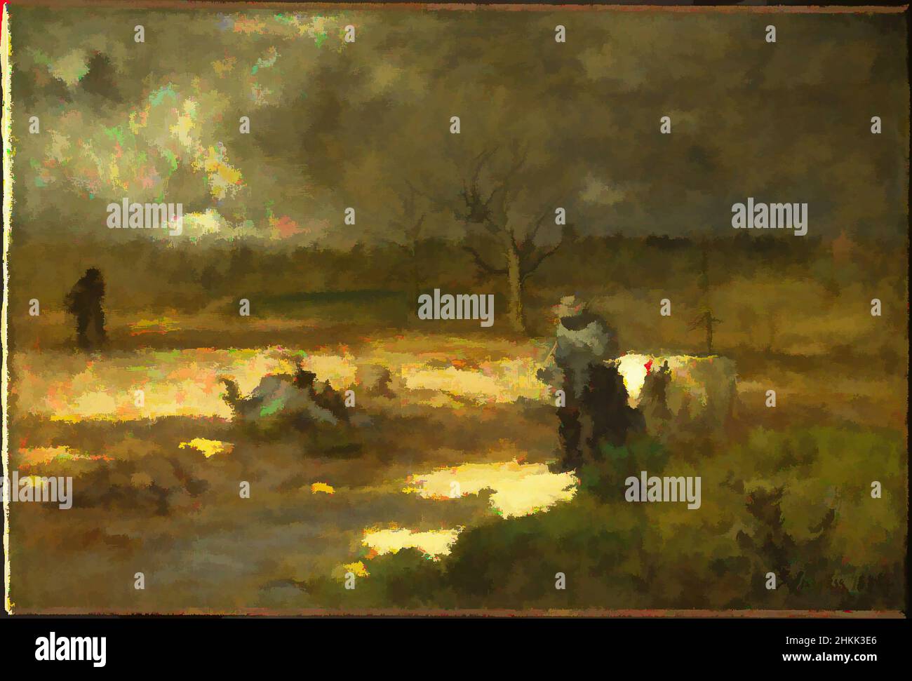 Art inspired by Homeward, George Inness, American, 1825-1894, Oil on ...