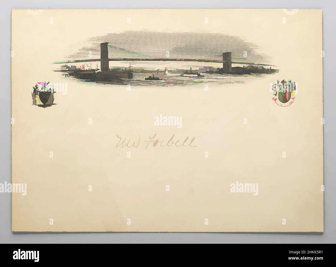 Art inspired by Invitation to the Opening of the Brooklyn Bridge ...