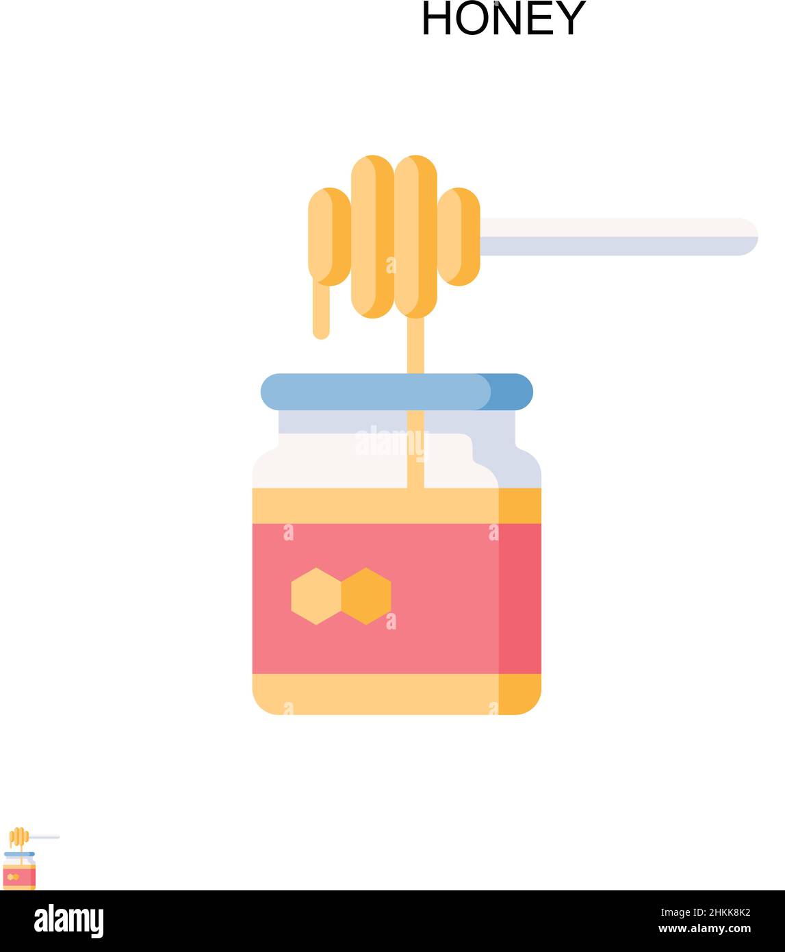 Wooden honey pot dipper template hi-res stock photography and images ...