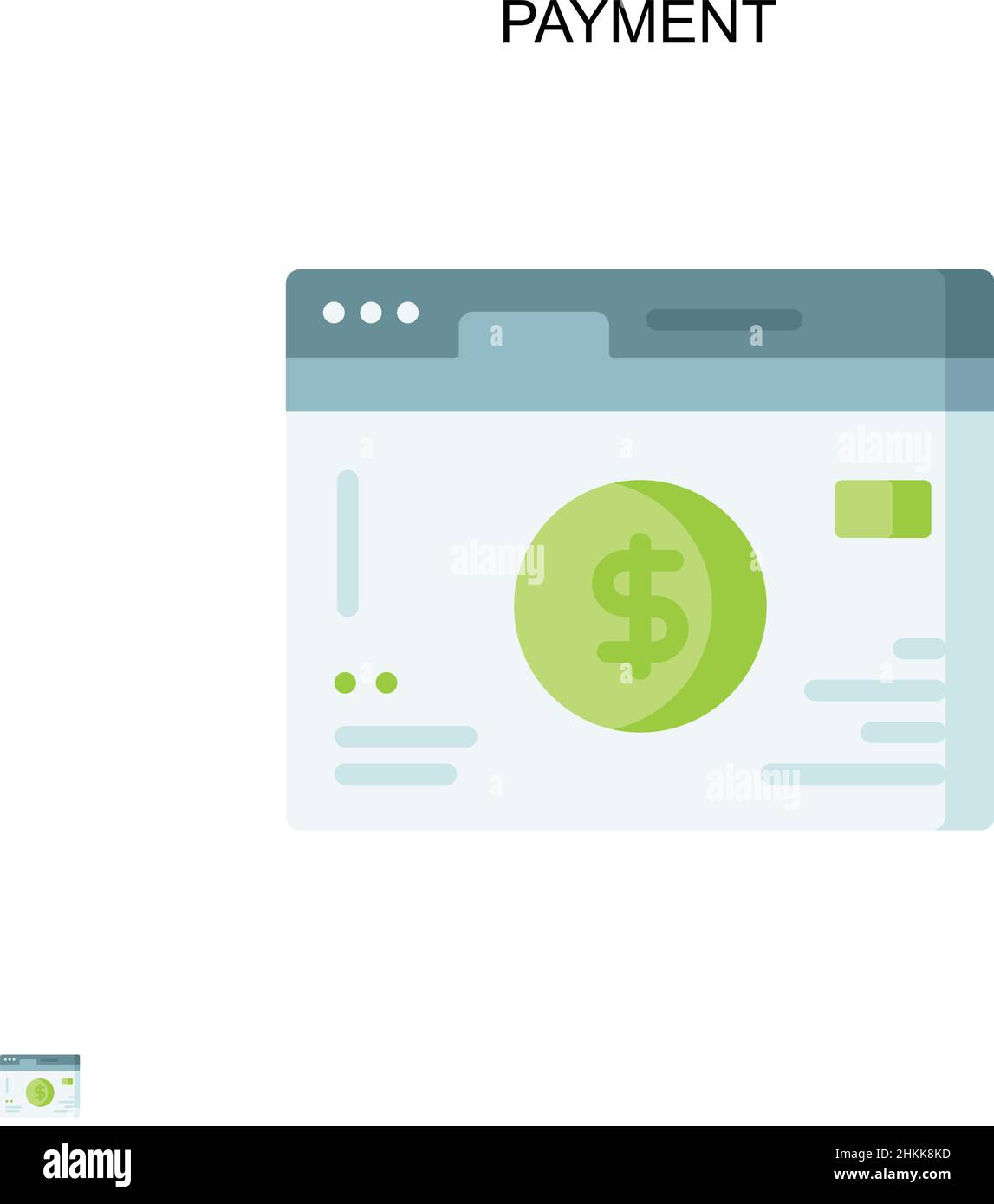 Payment Simple vector icon. Illustration symbol design template for web ...