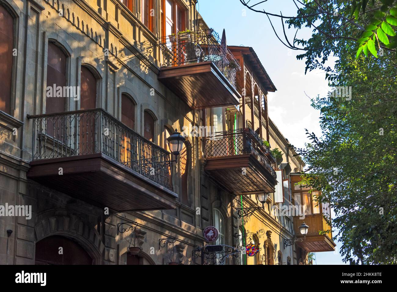 Traditional houses, Baku, Azerbaijan Stock Photo