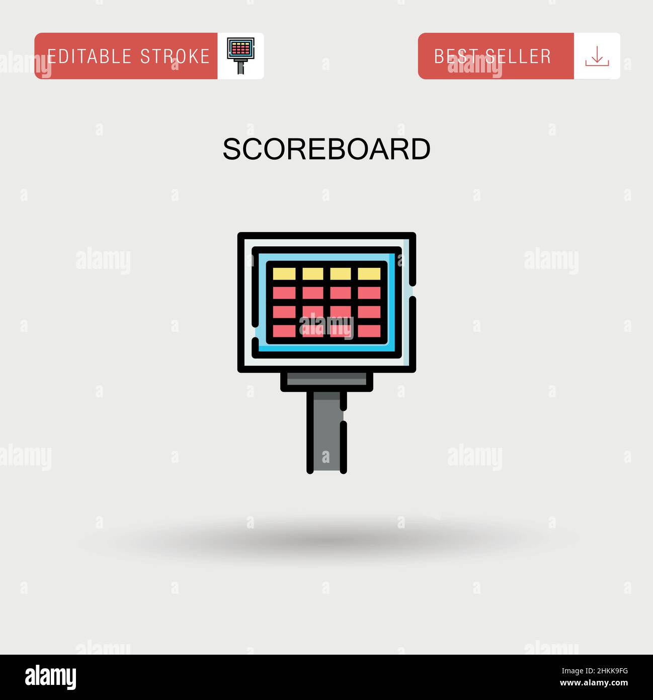 Scoreboard Simple vector icon Stock Vector Image & Art - Alamy