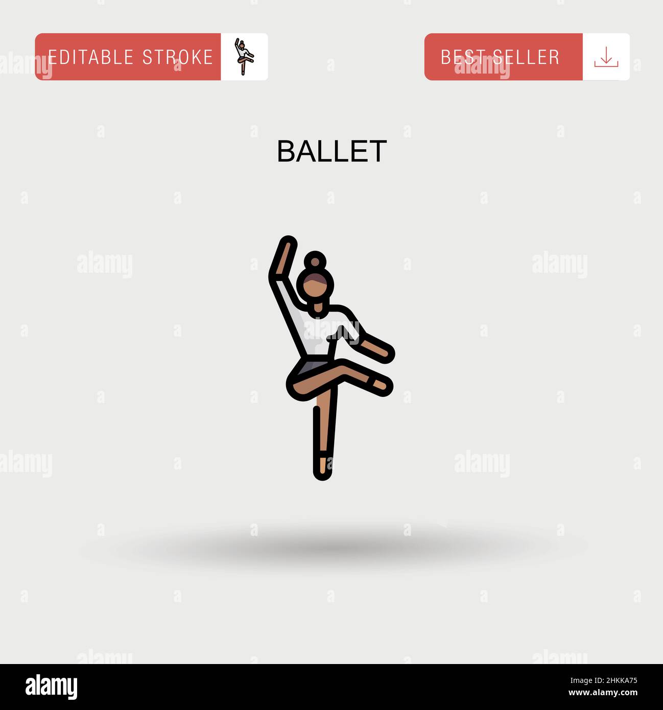 Ballet Simple vector icon Stock Vector Image & Art - Alamy
