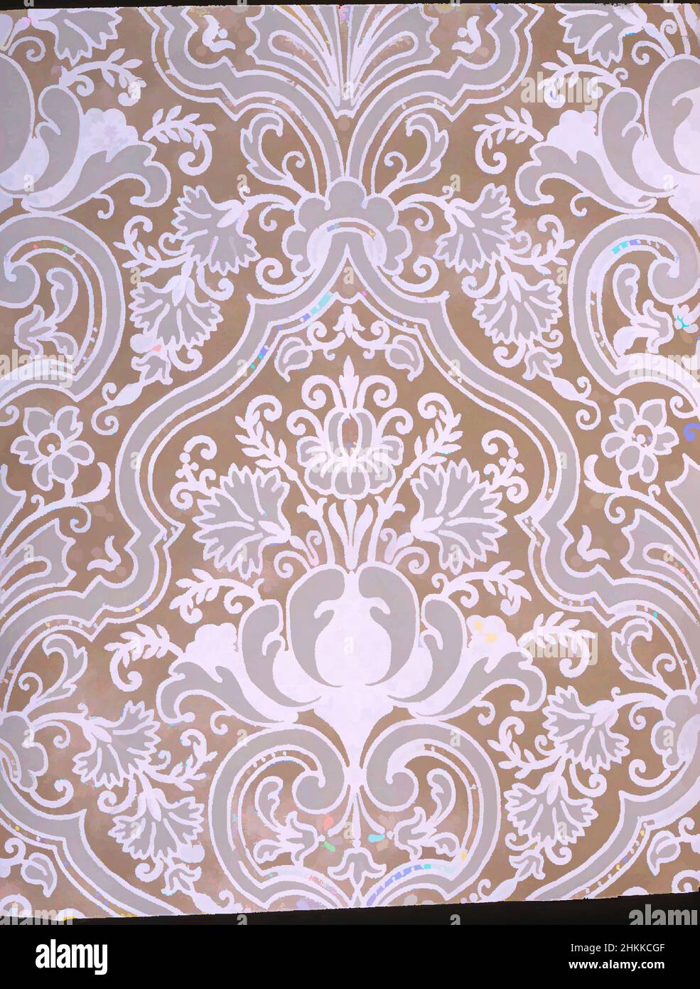 Art inspired by Wallpaper, Paper, ca. 1900, 19 3/4 x 25 1/8 in., 50.2 x 63.8 cm, Classic works modernized by Artotop with a splash of modernity. Shapes, color and value, eye-catching visual impact on art. Emotions through freedom of artworks in a contemporary way. A timeless message pursuing a wildly creative new direction. Artists turning to the digital medium and creating the Artotop NFT Stock Photo