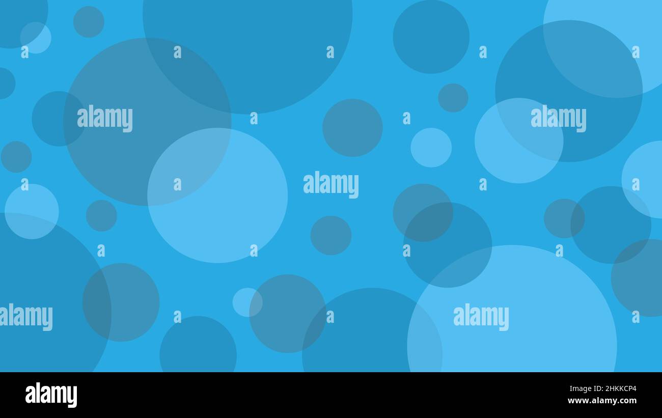Blue bubble circle abstract design background Stock Vector