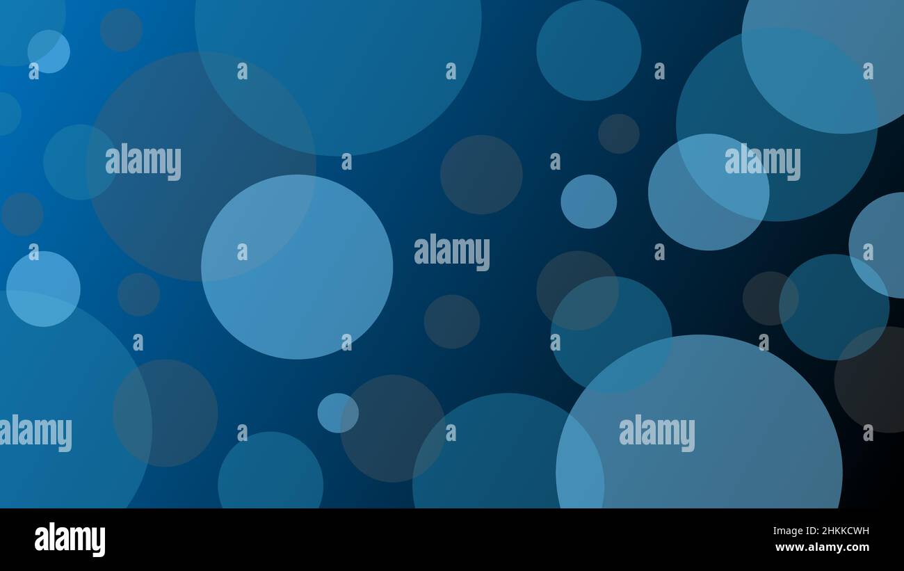 Dark blue bubble circle abstract design background Stock Vector