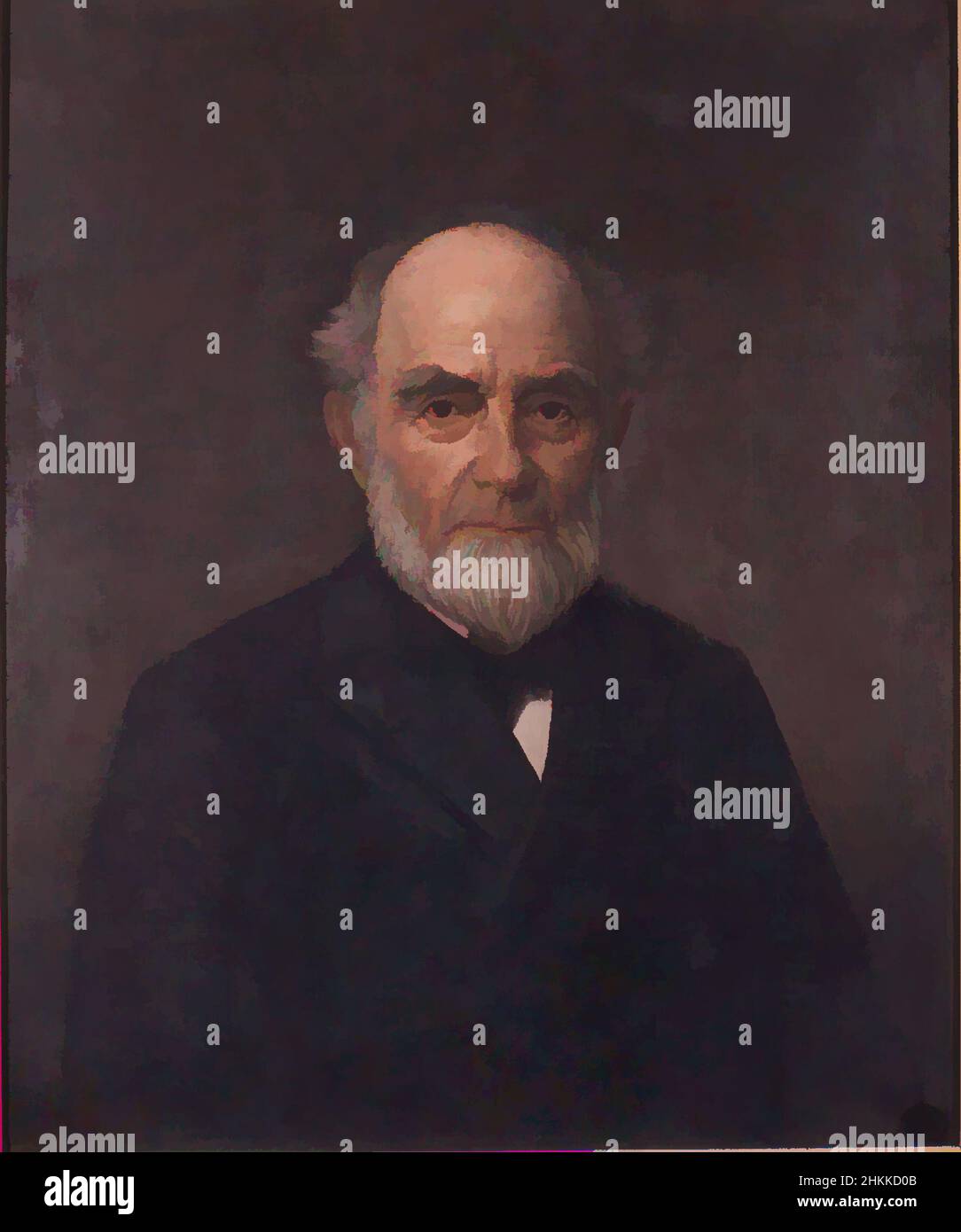 Art inspired by General Jesse C. Smith, Thomas Martin Jensen, American, 1831-1916, Oil on canvas, 1888, 30 1/16 x 25 1/16 in., 76.3 x 63.6 cm, male figure, portrait, Classic works modernized by Artotop with a splash of modernity. Shapes, color and value, eye-catching visual impact on art. Emotions through freedom of artworks in a contemporary way. A timeless message pursuing a wildly creative new direction. Artists turning to the digital medium and creating the Artotop NFT Stock Photo
