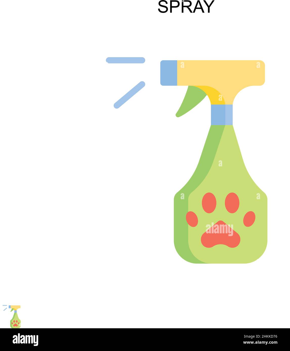 Spray Simple vector icon. Illustration symbol design template for web ...