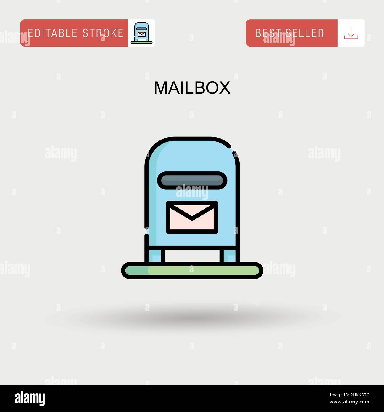 Mailbox Simple vector icon Stock Vector Image & Art - Alamy