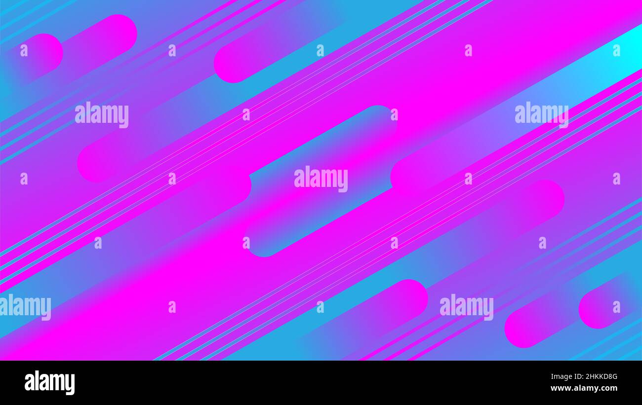 Liquid straight line abstract background with neon light effect Stock Vector