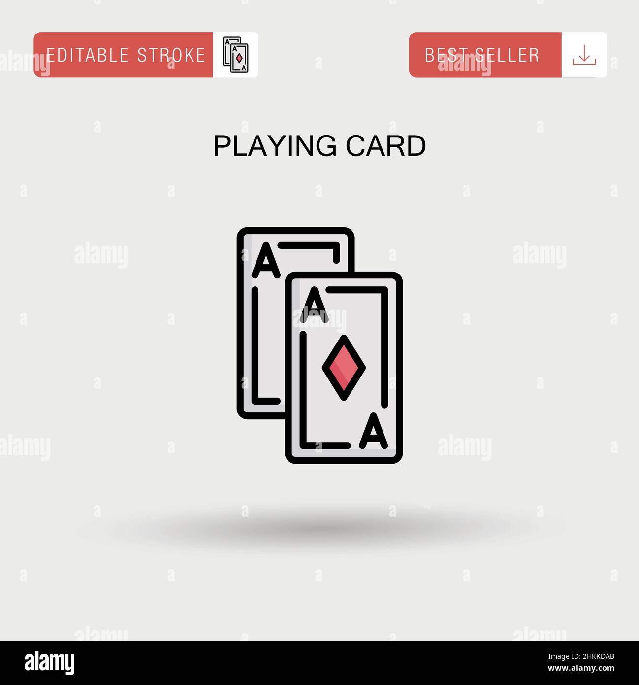 Playing card Simple vector icon Stock Vector Image & Art - Alamy
