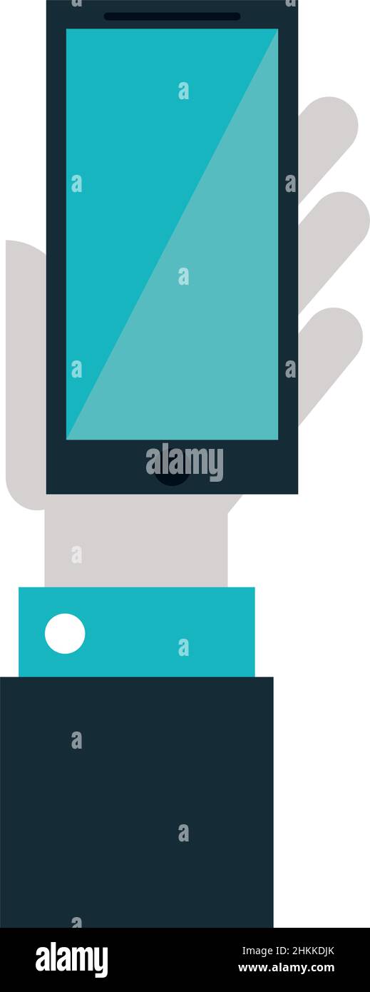 hand with smartphone Stock Vector Image & Art - Alamy