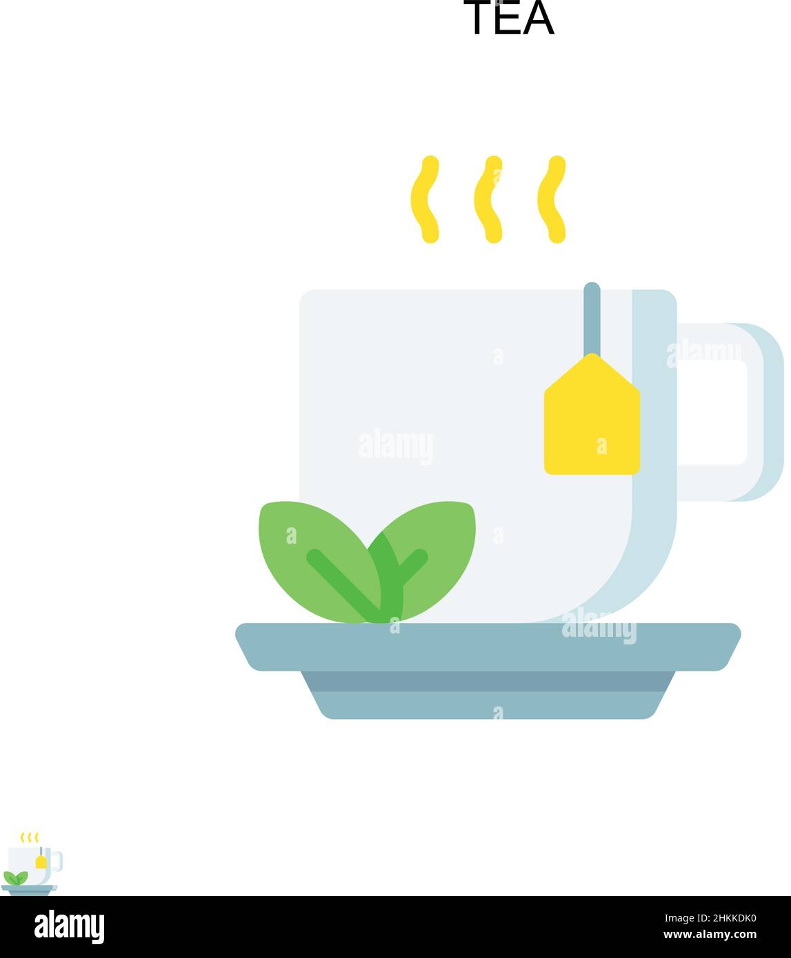Tea Simple vector icon. Illustration symbol design template for web ...