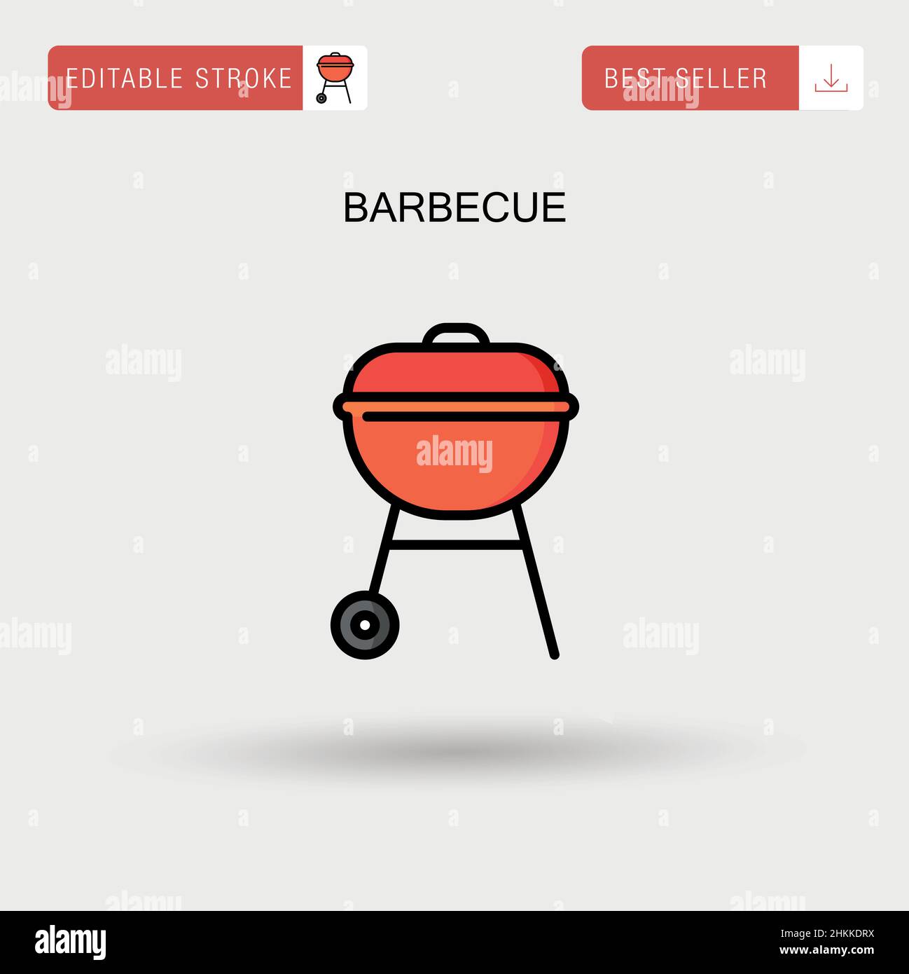 Barbecue Simple vector icon Stock Vector Image & Art - Alamy