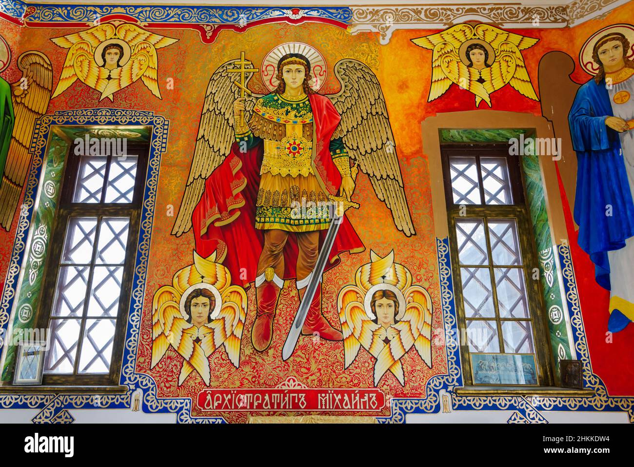 Inside Saint Nikolai the Wonderworker (Russian Orthodox church), Gyumri, Shirak Province, Armenia Stock Photo