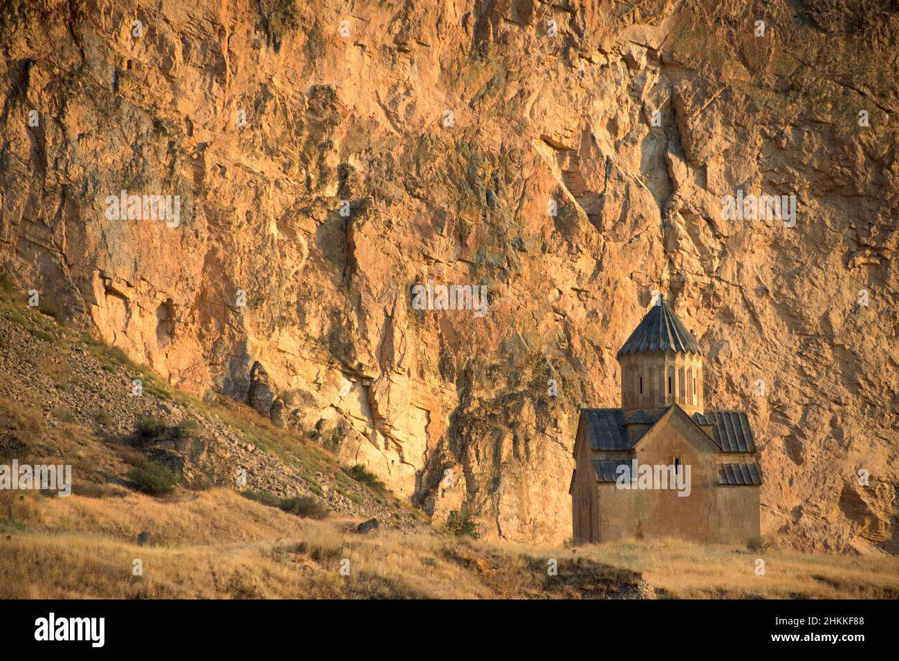 A small church in the mountain, near Yerevan, Armenia Stock Photo
