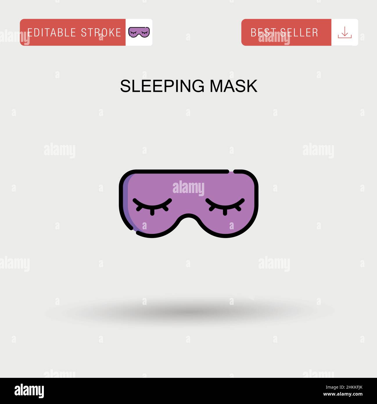 Sleeping mask Simple vector icon Stock Vector Image & Art Alamy