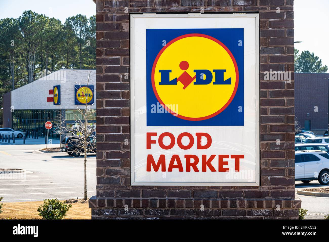 Lidl Food Market in Lawrenceville, Georgia. (USA Stock Photo - Alamy