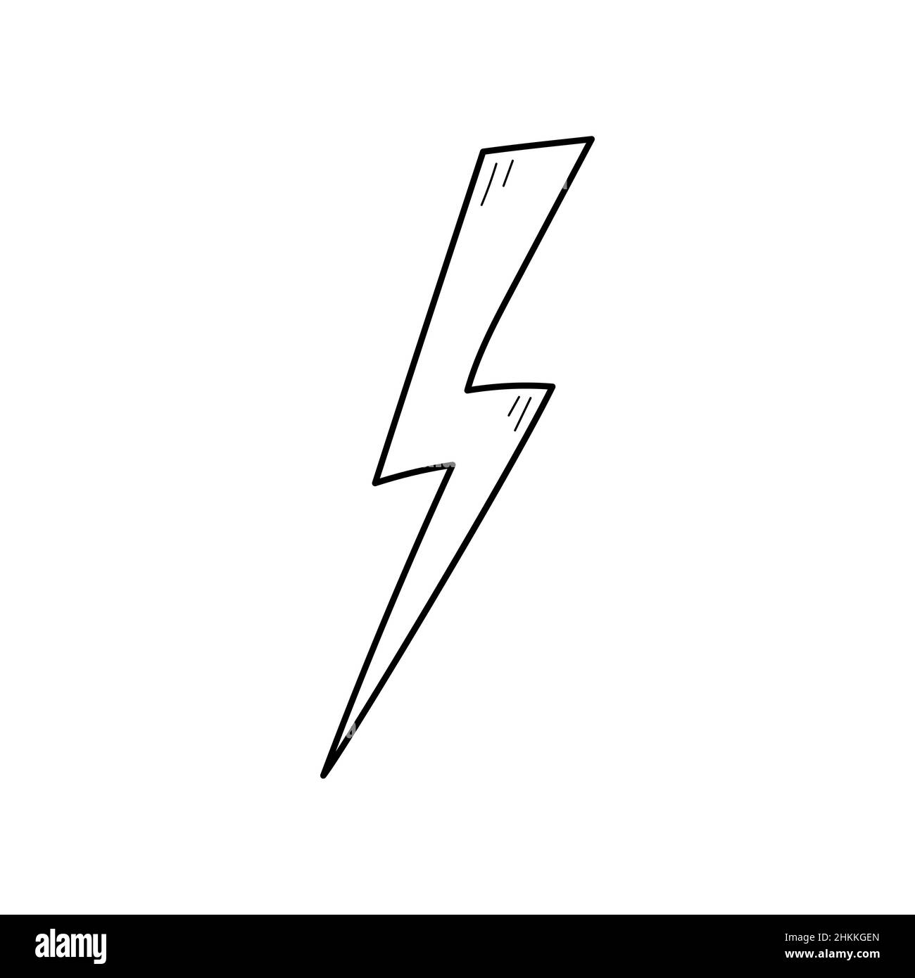 Premium Vector  Cloud and lightning bolt hand drawn outline doodle icon  thunderbolt flash and thunderstorm concept
