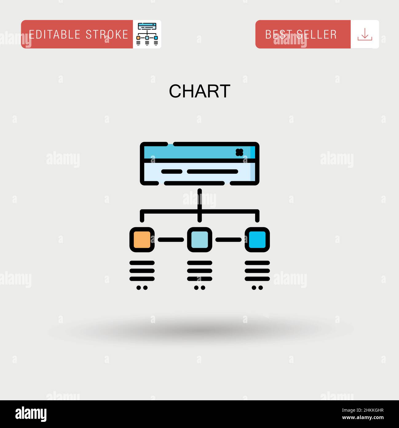 Chart Simple vector icon Stock Vector Image & Art - Alamy