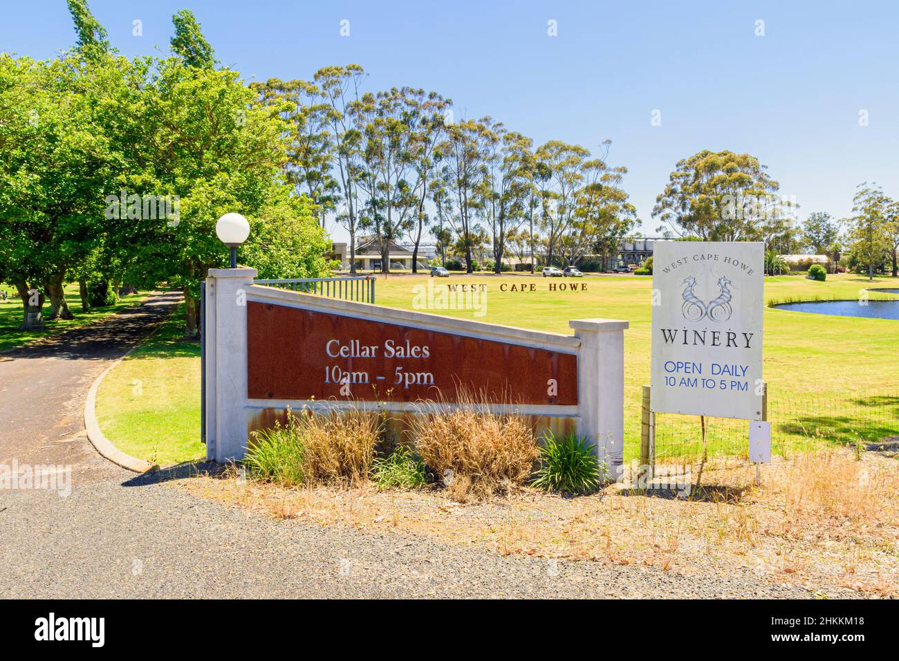 Winery entrance to the cellar door of West Cape Howe Wines, Mount