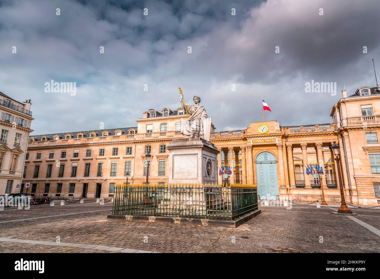 Paris, France - January 20, 2022: The National Assembly is the lower house of the bicameral French Parliament under the Fifth Republic, Paris, France. Stock Photo