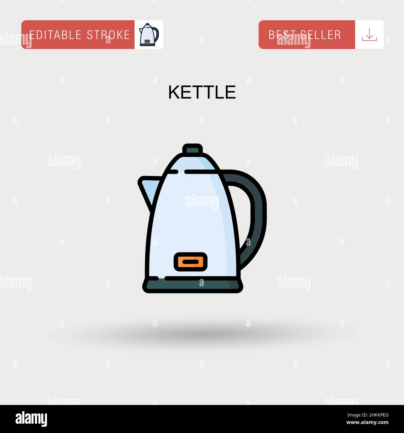 Kettle Simple vector icon Stock Vector Image & Art - Alamy