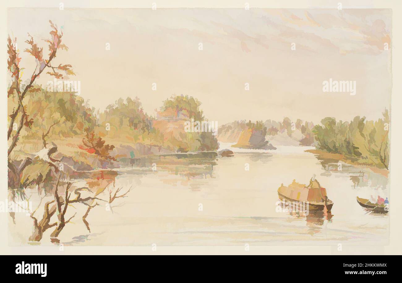 Art inspired by Devil's Bake Oven 72 Miles Above the Mouth of the Ohio, Seth Eastman, American, 1808-1875, c.1846-49, Watercolor, Drawings & watercolors, 4 7/16 x 7 1/16 in. (11.3 x 17.9 cm, Classic works modernized by Artotop with a splash of modernity. Shapes, color and value, eye-catching visual impact on art. Emotions through freedom of artworks in a contemporary way. A timeless message pursuing a wildly creative new direction. Artists turning to the digital medium and creating the Artotop NFT Stock Photo