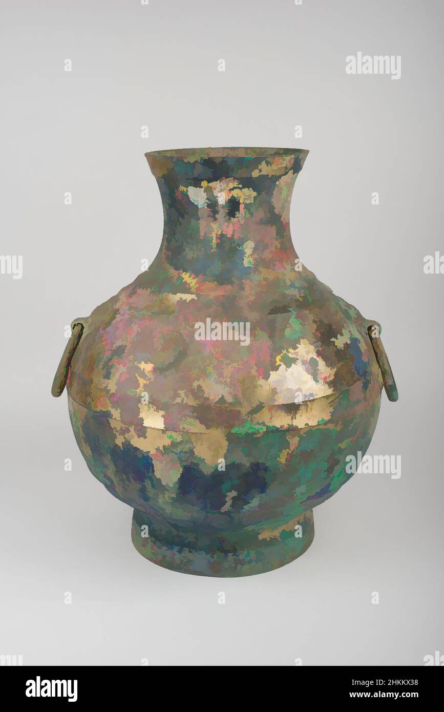 Art inspired by Wine Vessel (hu), Chinese, Western Han dynasty, 206 BC ...