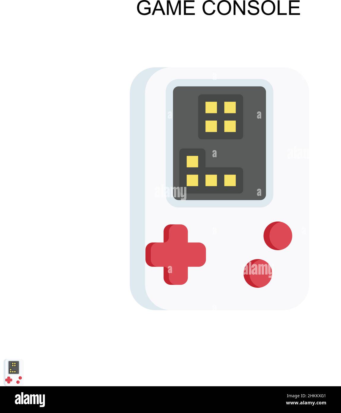 Game console Simple vector icon. Illustration symbol design template ...