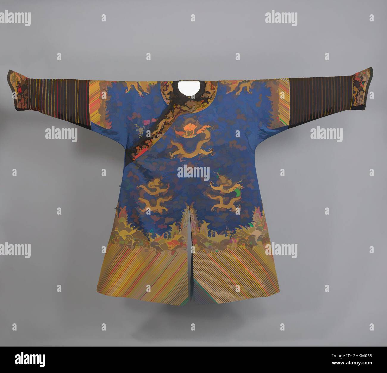 Art inspired by Manchu Man's Semiformal Court Robe, Chinese, Qing ...