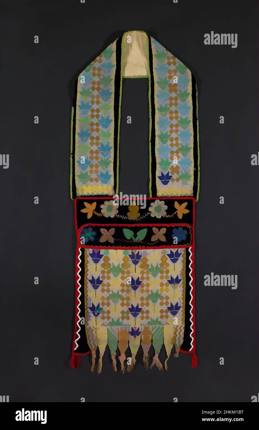 Inspired by Bandolier Bag Anishinaabe possibly Anishinaabe Ojibwe or possibly Potawatomi 19th century Cloth and wool with glass beads Woodlands United States North and Central America Woodlands Canada...