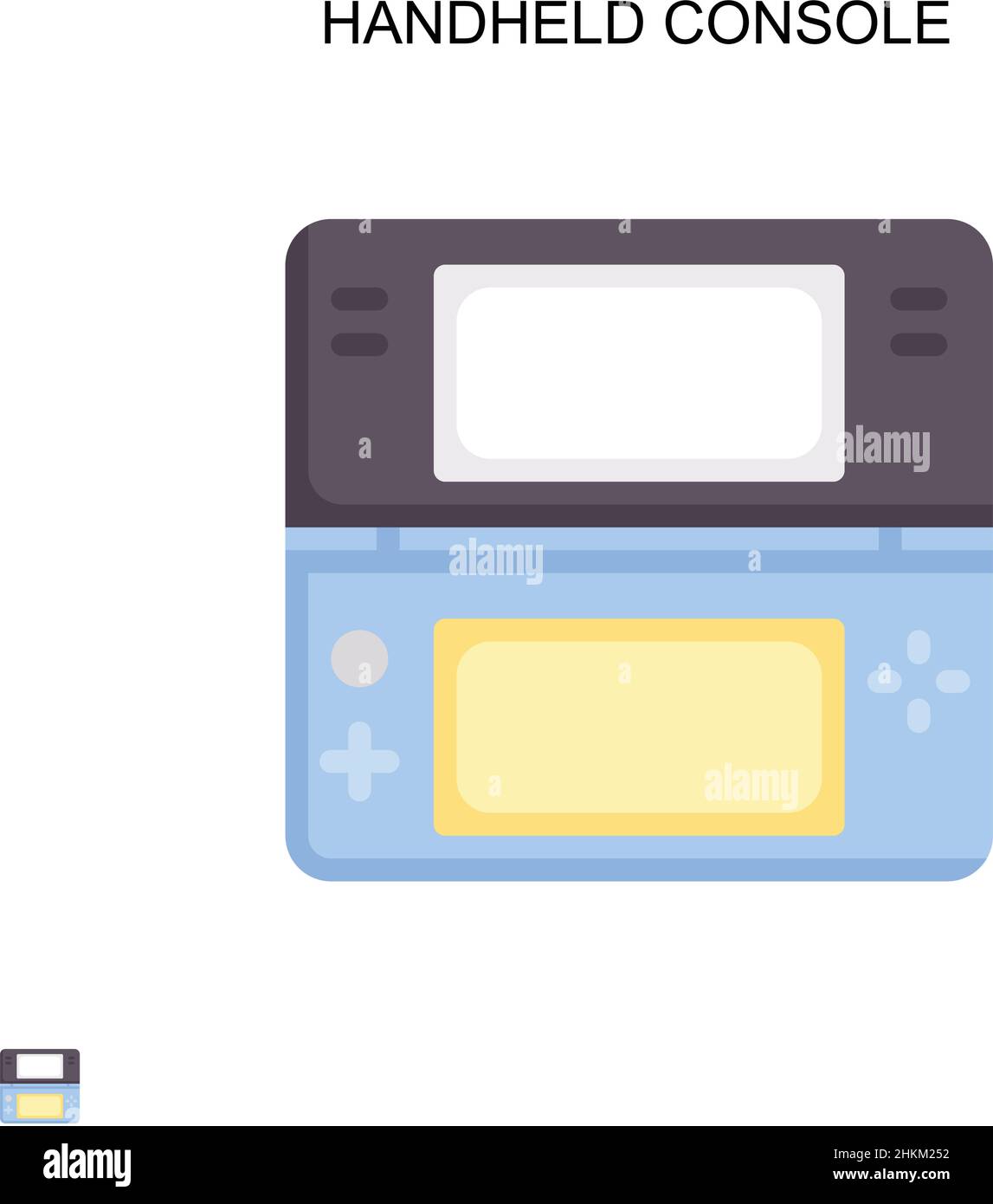 Handheld console Simple vector icon. Illustration symbol design ...