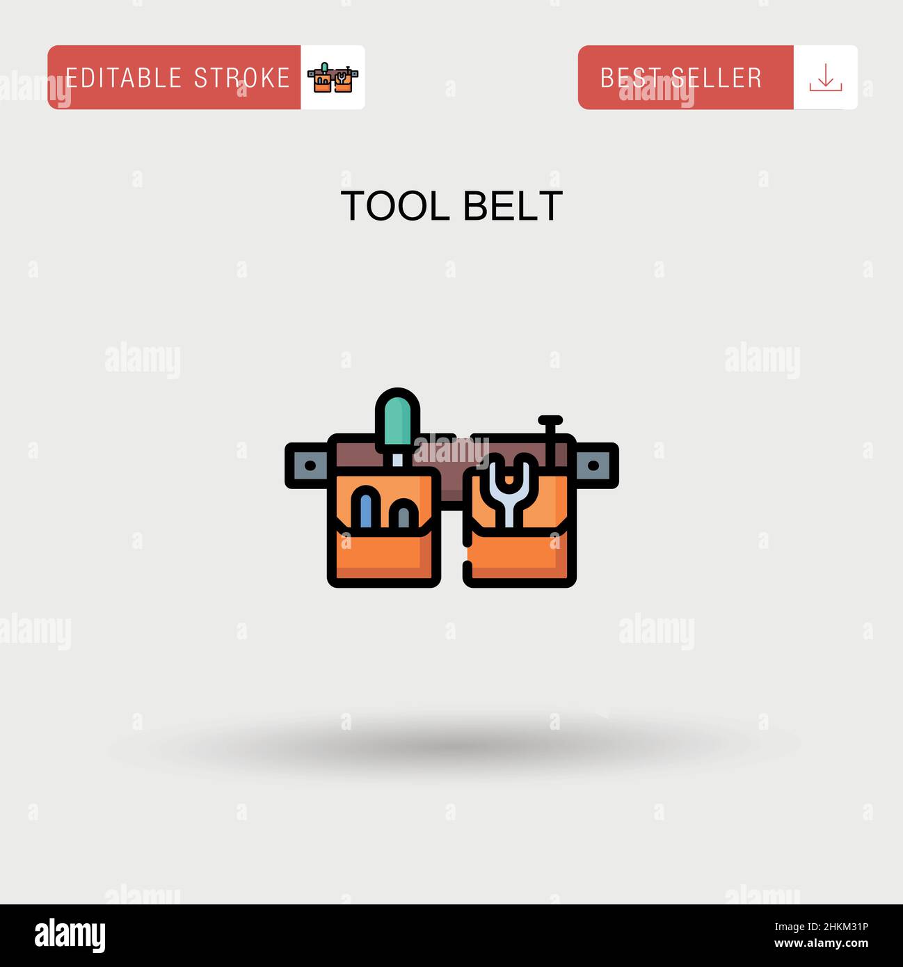 Tool belt Simple vector icon Stock Vector Image & Art Alamy