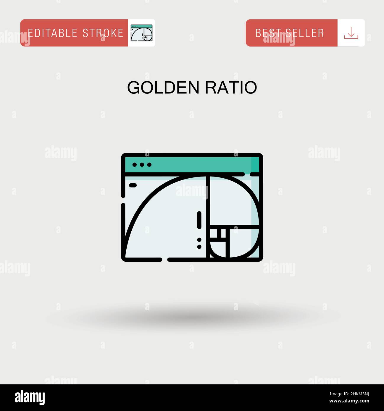 Golden ratio Simple vector icon Stock Vector Image & Art Alamy
