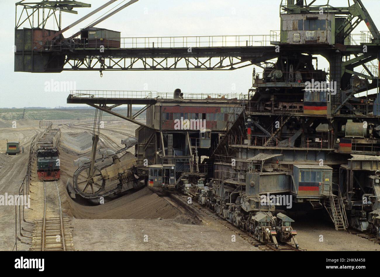 Allemagne de l'est pollution a leipzig Mai 1990 Stock Photo