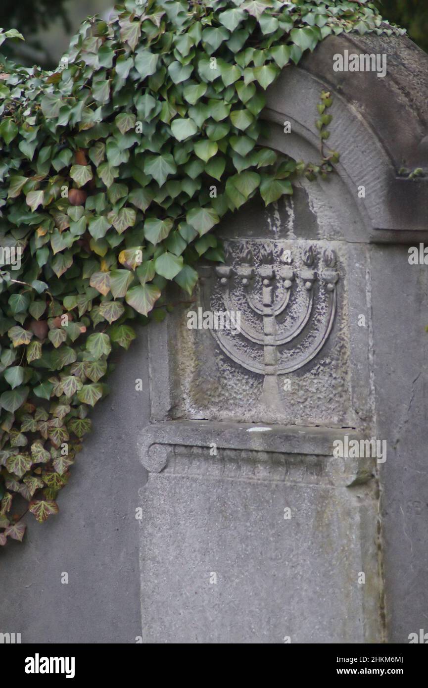 Jüdischer Friedhof in Mülheim-Ruhr Stock Photo