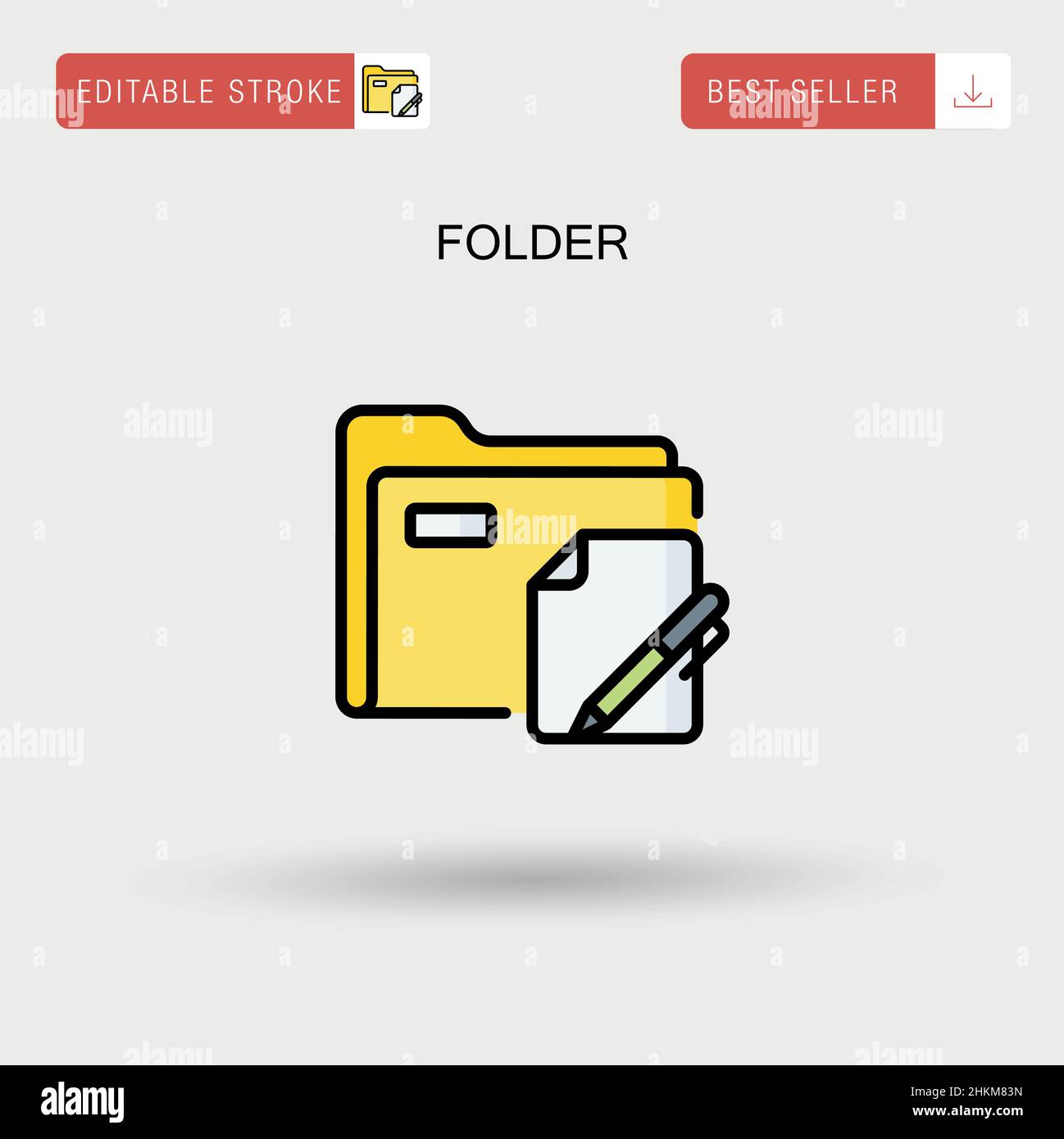 Folder Simple vector icon Stock Vector Image & Art - Alamy