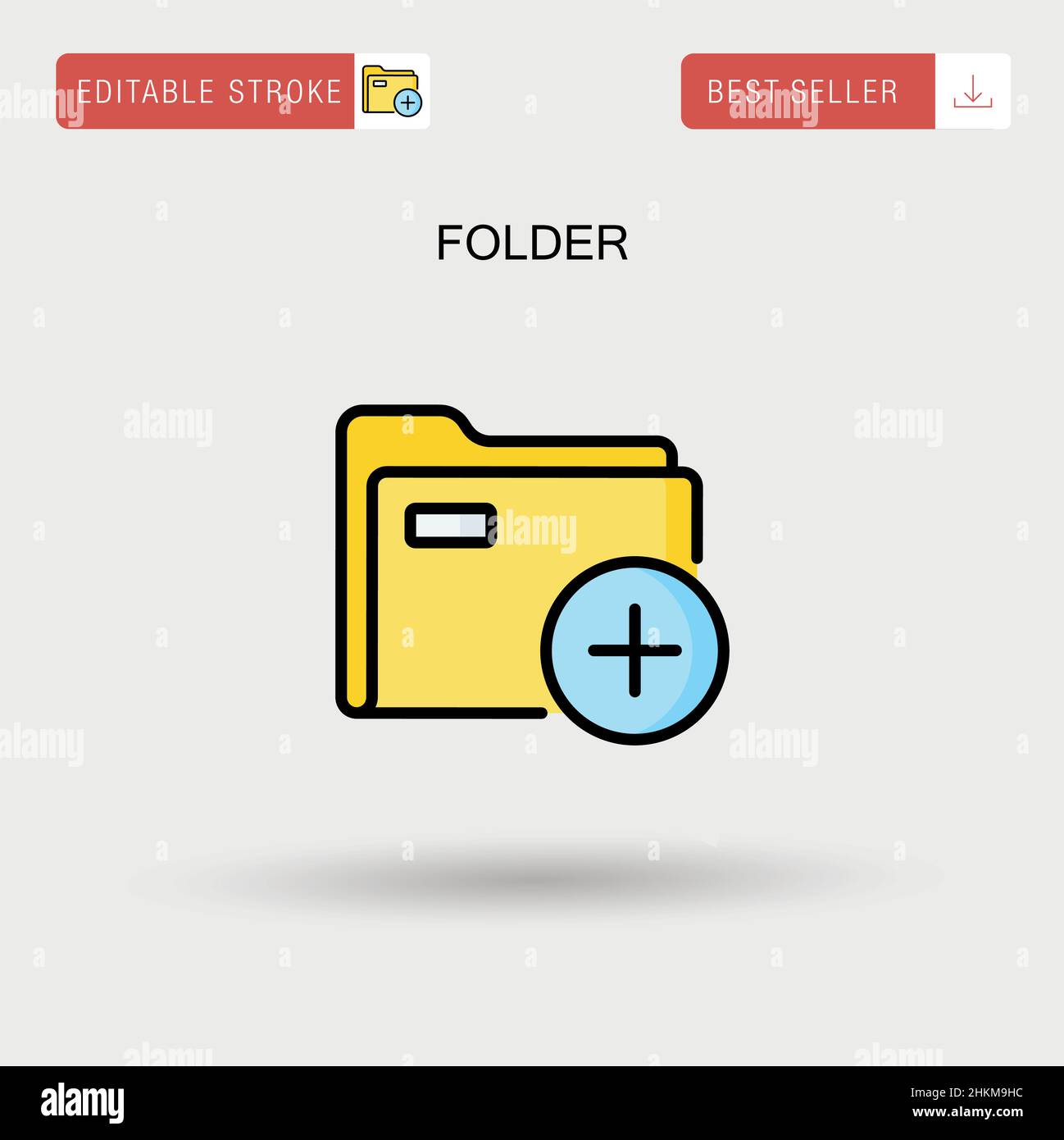 Folder Simple vector icon Stock Vector Image & Art - Alamy