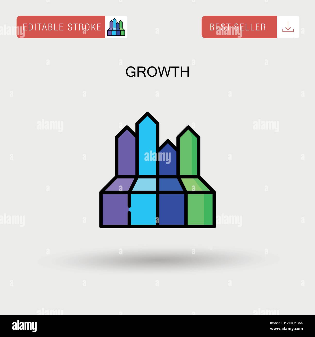 Growth Simple vector icon Stock Vector Image & Art - Alamy