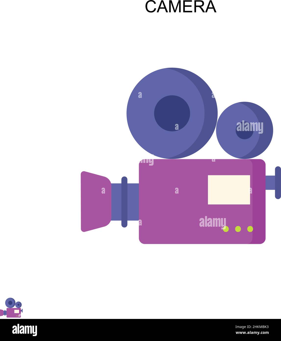 Camera Simple vector icon. Illustration symbol design template for web ...