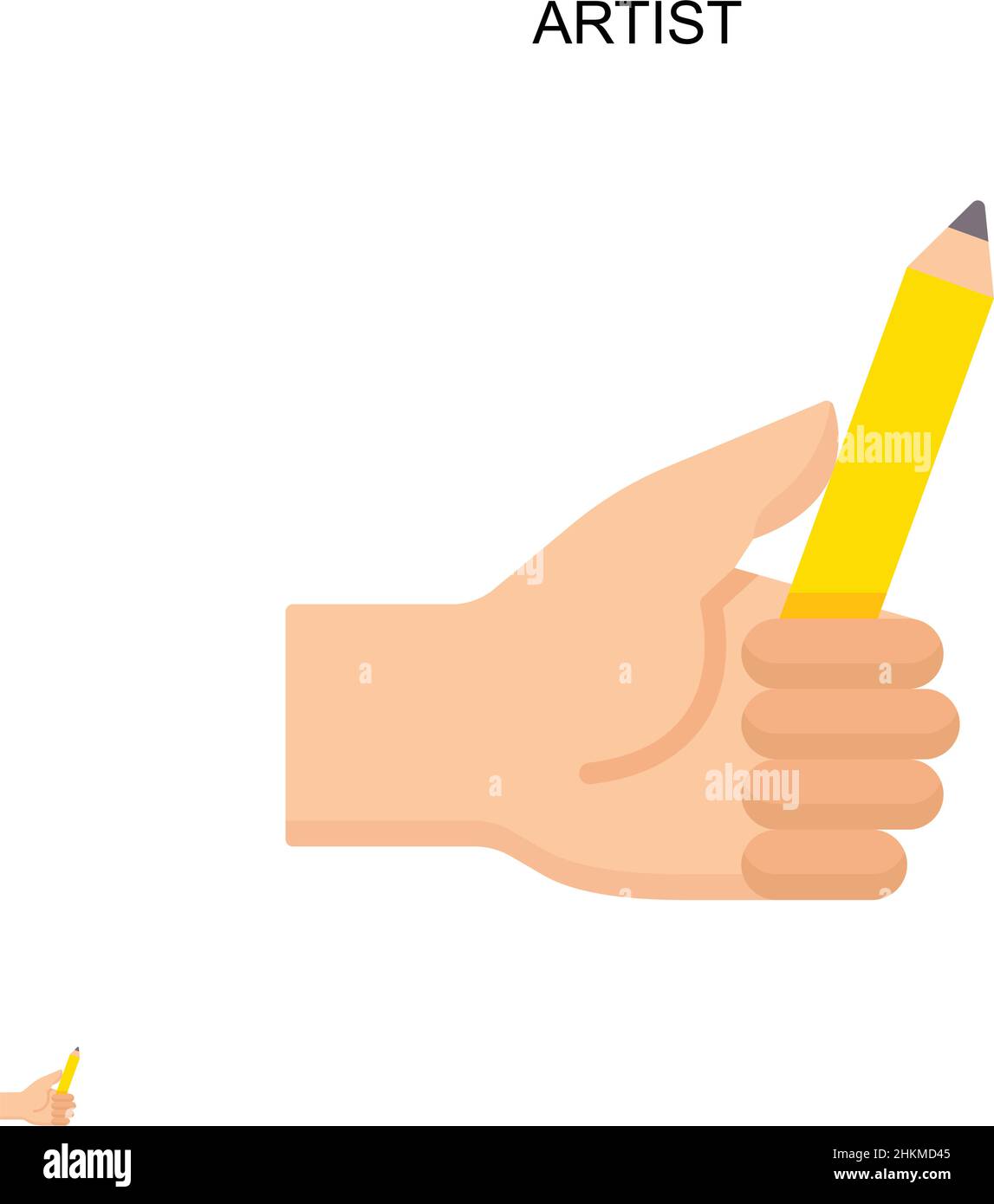 Artist Simple vector icon. Illustration symbol design template for web ...