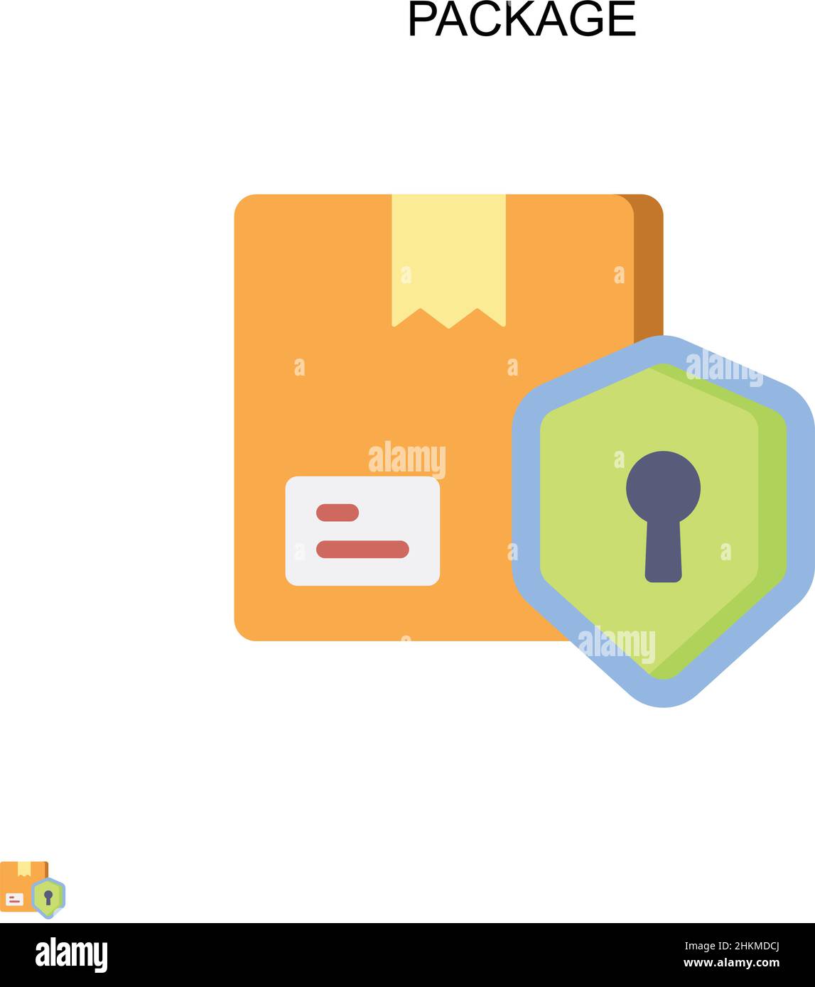 Package Simple vector icon. Illustration symbol design template for web ...