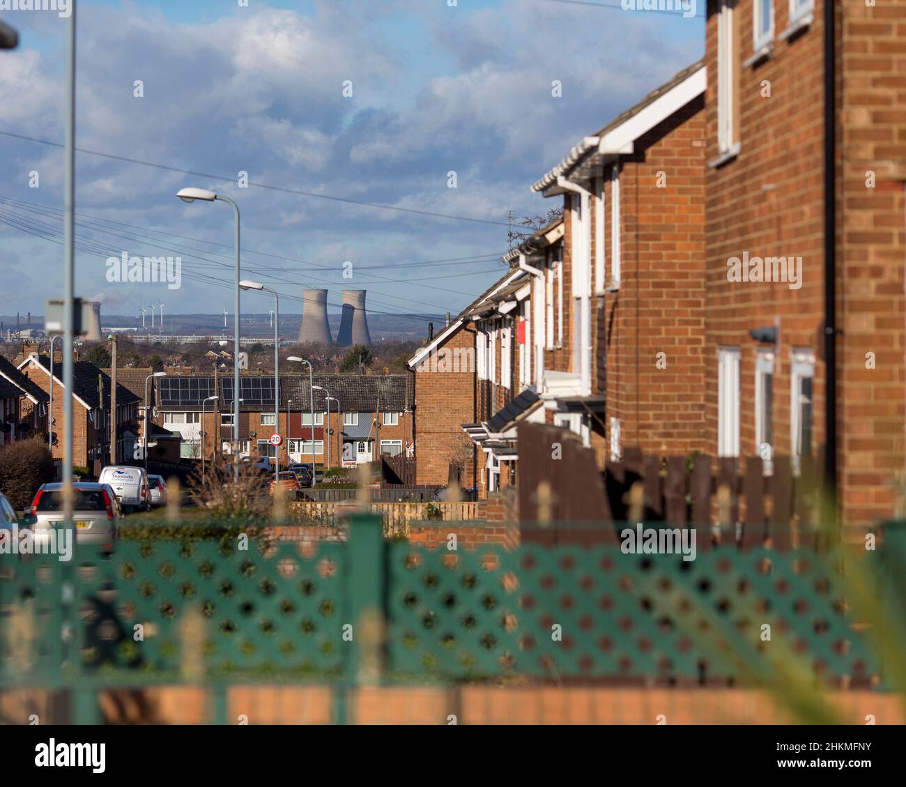 Easterside is a small housing estate in the Ladgate ward of Middlesbrough, North Yorkshire, with a population of around 3,200. It is bounded to the east by the A172 (Marton Road) and by the B1380 (Ladgate Lane) to the south. Much of its housing stock was built in the early to mid-1960s in an open plan style with few high walls or fences and has large green spaces in common areas. The largest of these areas is to be found in the centre of the estate near the church and what is now a fenced play area. Stock Photo