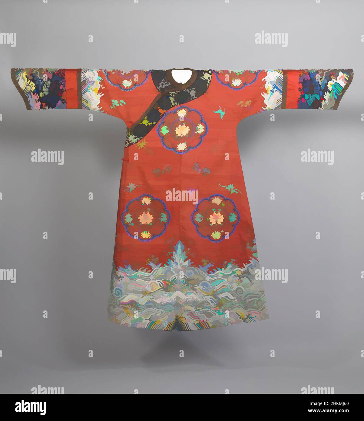 Art inspired by Manchu Woman's Informal Court Robe, Chinese, Qing ...
