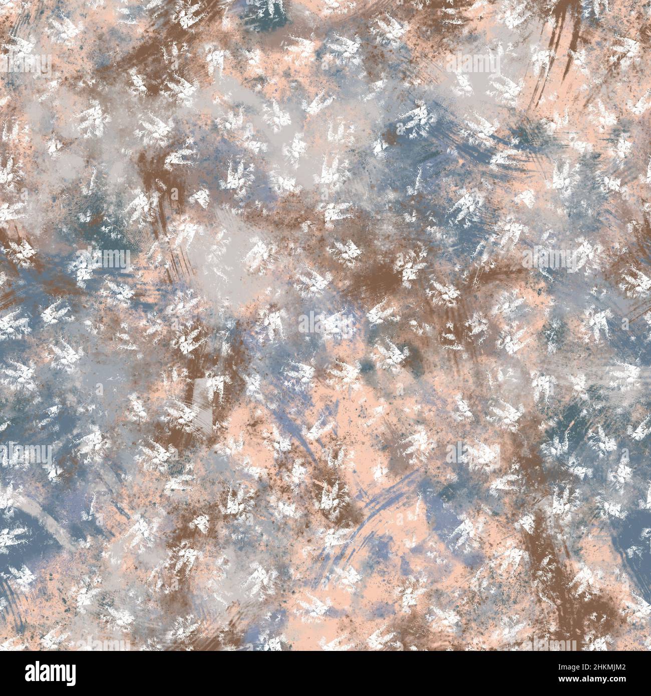 Print Repeat High Resolution Seamless neutral tan and white distressed grungy motif surface pattern ...