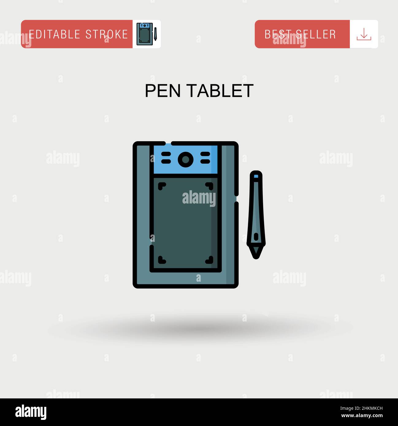 Pen tablet Simple vector icon Stock Vector Image & Art Alamy