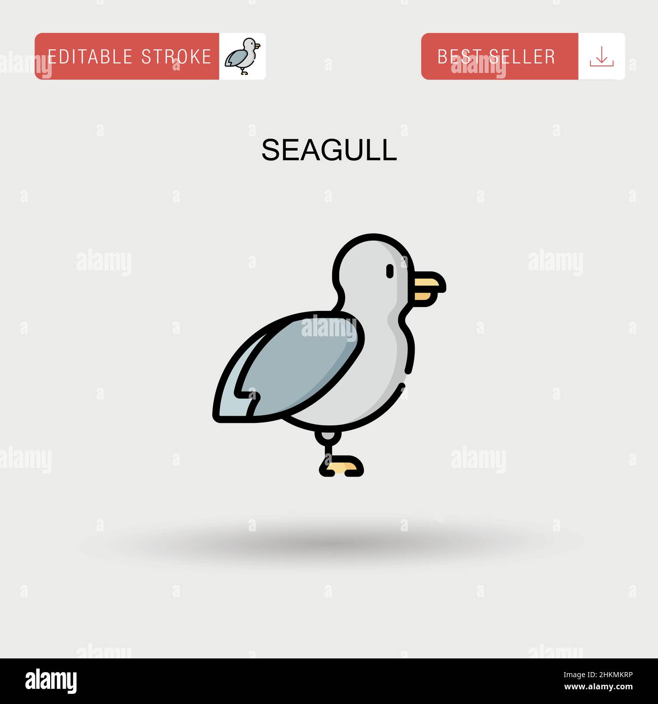 Black and white of seagulls Stock Vector Images - Alamy