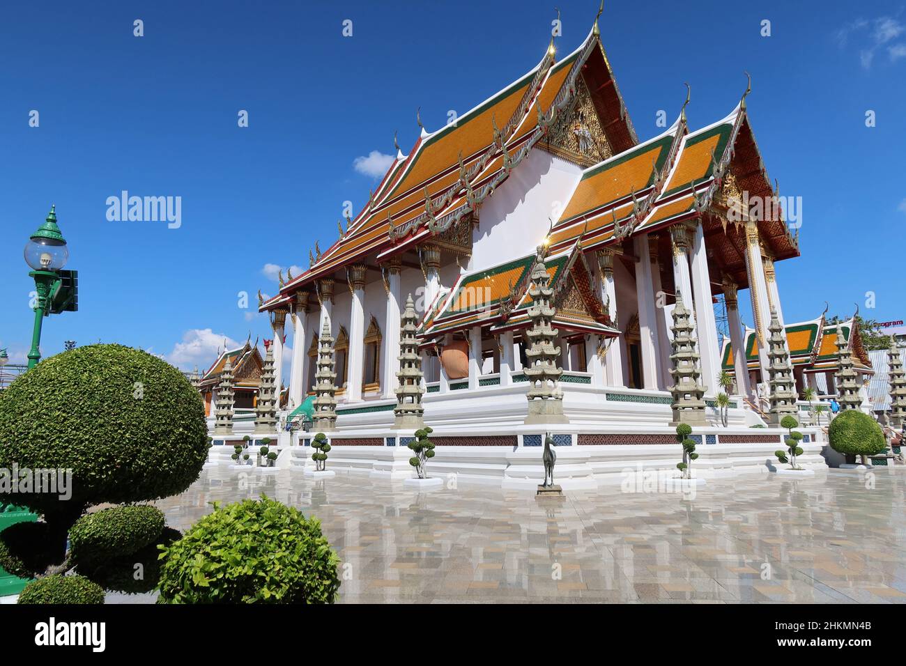 Wat Suthat Thepwararam Temple, Bangkok, Thailand Stock Photo